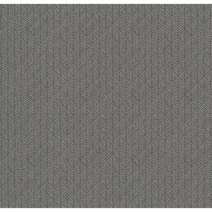 Ronald Redding Grey Woven Texture Paper Unpasted Matte Wallpaper 27 in. x 27 ft.
