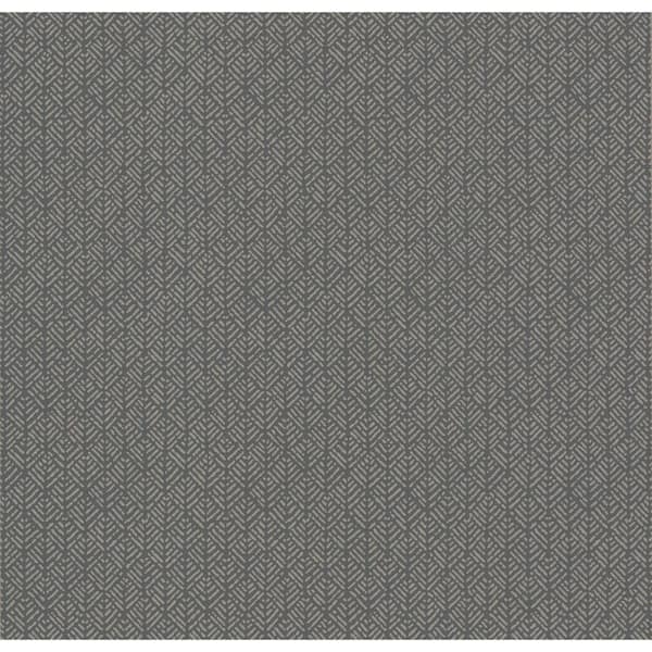 York Wallcoverings Ronald Redding Grey Woven Texture Paper Unpasted Matte Wallpaper 27 in. x 27 ft.