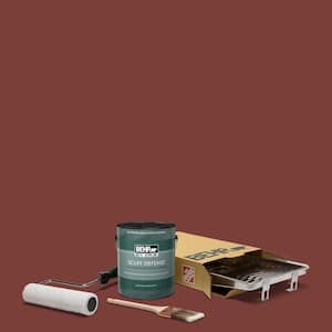 1 gal. #PPU2-02 Red Pepper Extra Durable Semi-Gloss Enamel Interior Paint and 5-Piece Wooster Set All-in-One Project Kit