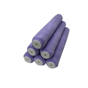 18 in. x 1/2 in. High-Capacity Polyester Knit Paint Roller Cover (6-Pack)