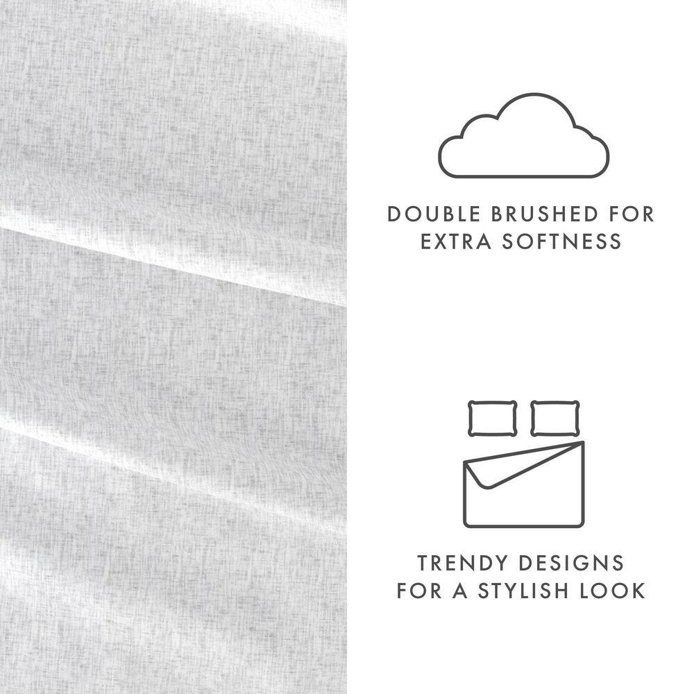 White Twin Deep Pocket Microfiber Sheet Set