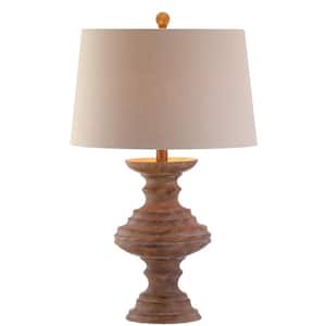 Scarlett 26.5 in. Brown Resin Table Lamp