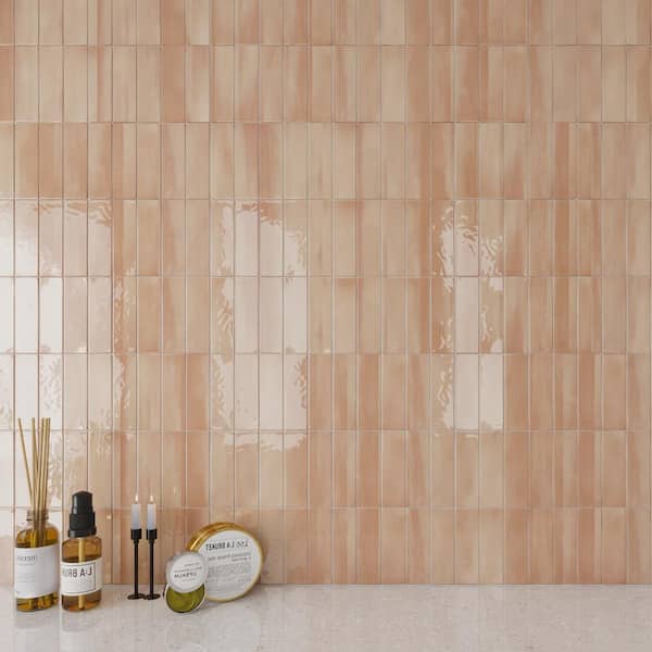 Spanish Allure Porcelain 12 in. x 24 in. x 9mm Wall Tile Pallet - Rose (25 PCS, 53.8 sq. ft.)