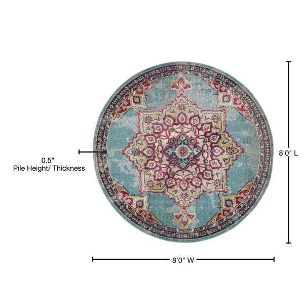 Reviews for Unique Loom Medici Valencia Light Blue 8' 0 x 8' 0