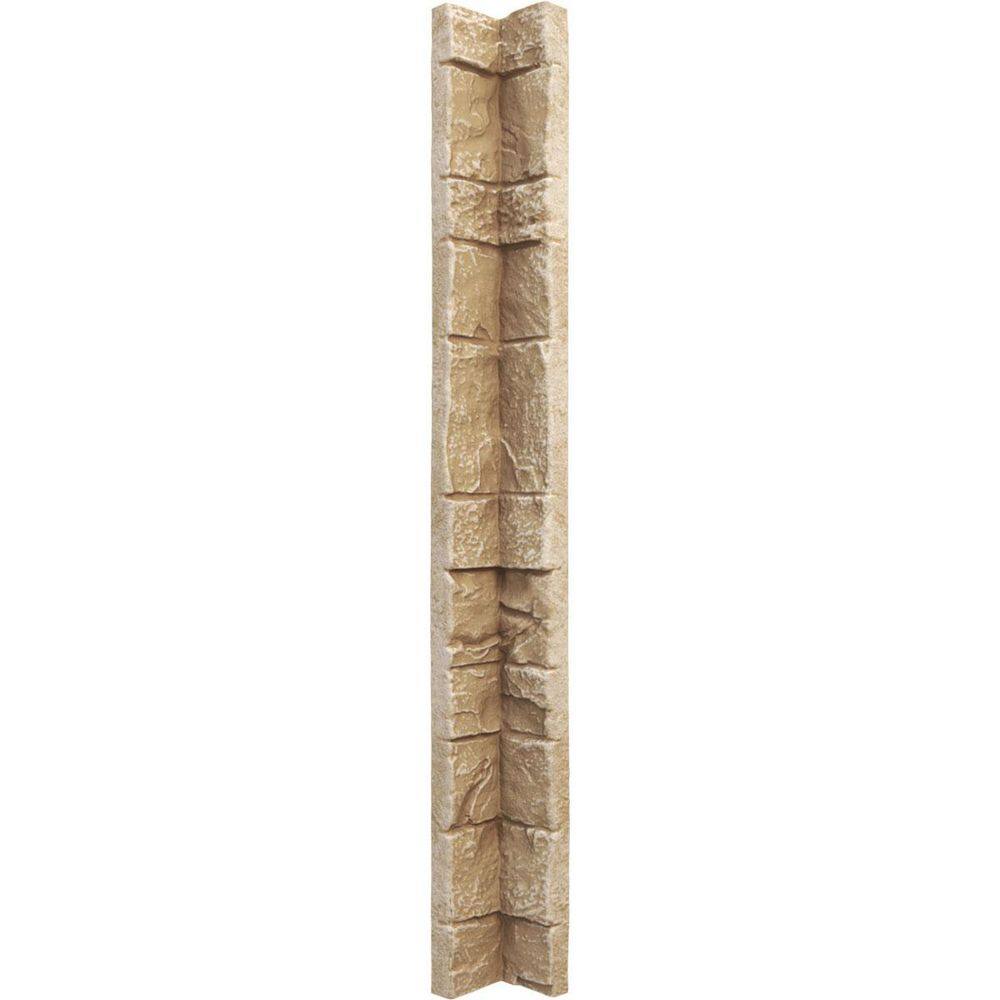 "Universal Inside Corner for EverStone Faux Stone Siding Panels, 3""W x 3""D x 48""H, Desert Sand Color" price history on PriceWatchPro