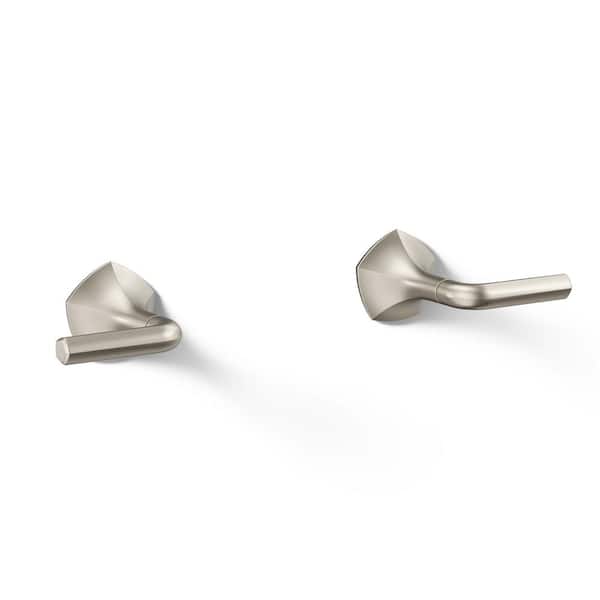KOHLER Occasion Wall-Mount Bathroom Sink Faucet Lever Handle Trim, Vibrant Brushed Nickel
