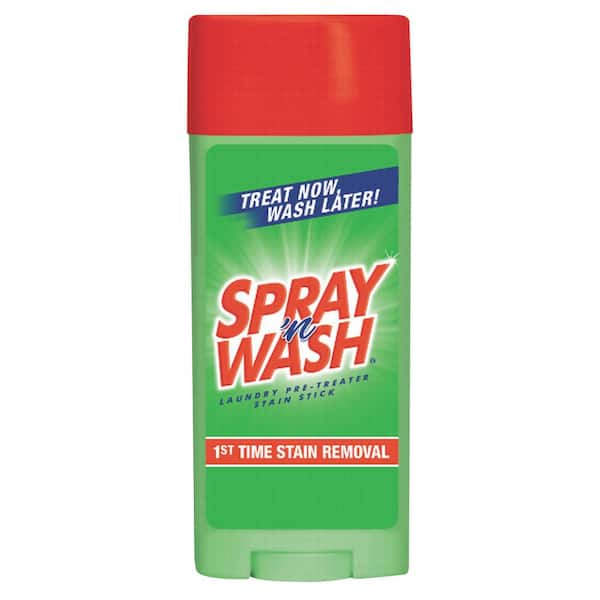 SPRAY 'N WASH 3 oz. White Pre-Treat Fabric Stain Remover Stick (12/Carton)