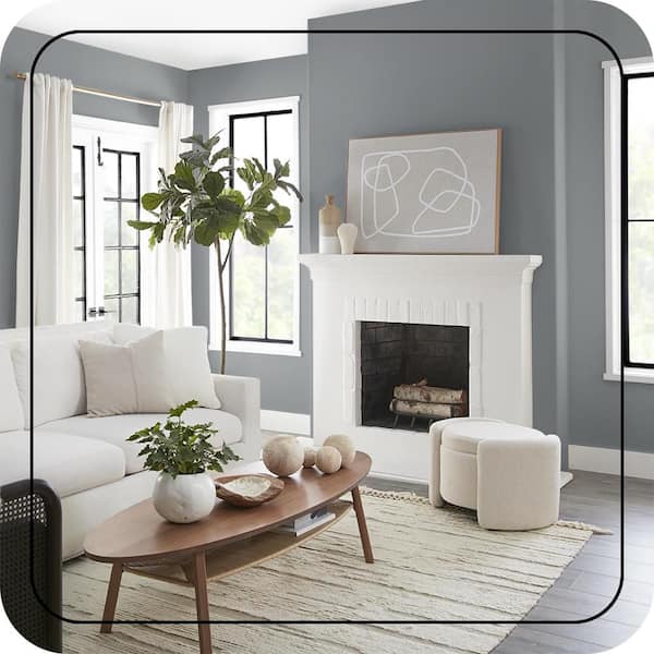 BEHR MARQUEE 1 Qt. #N500-5 Magnetic Gray color One-Coat Hide Matte