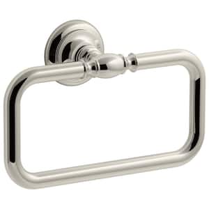 Artifacts Towel Ring in Vibrant Polished Nickel