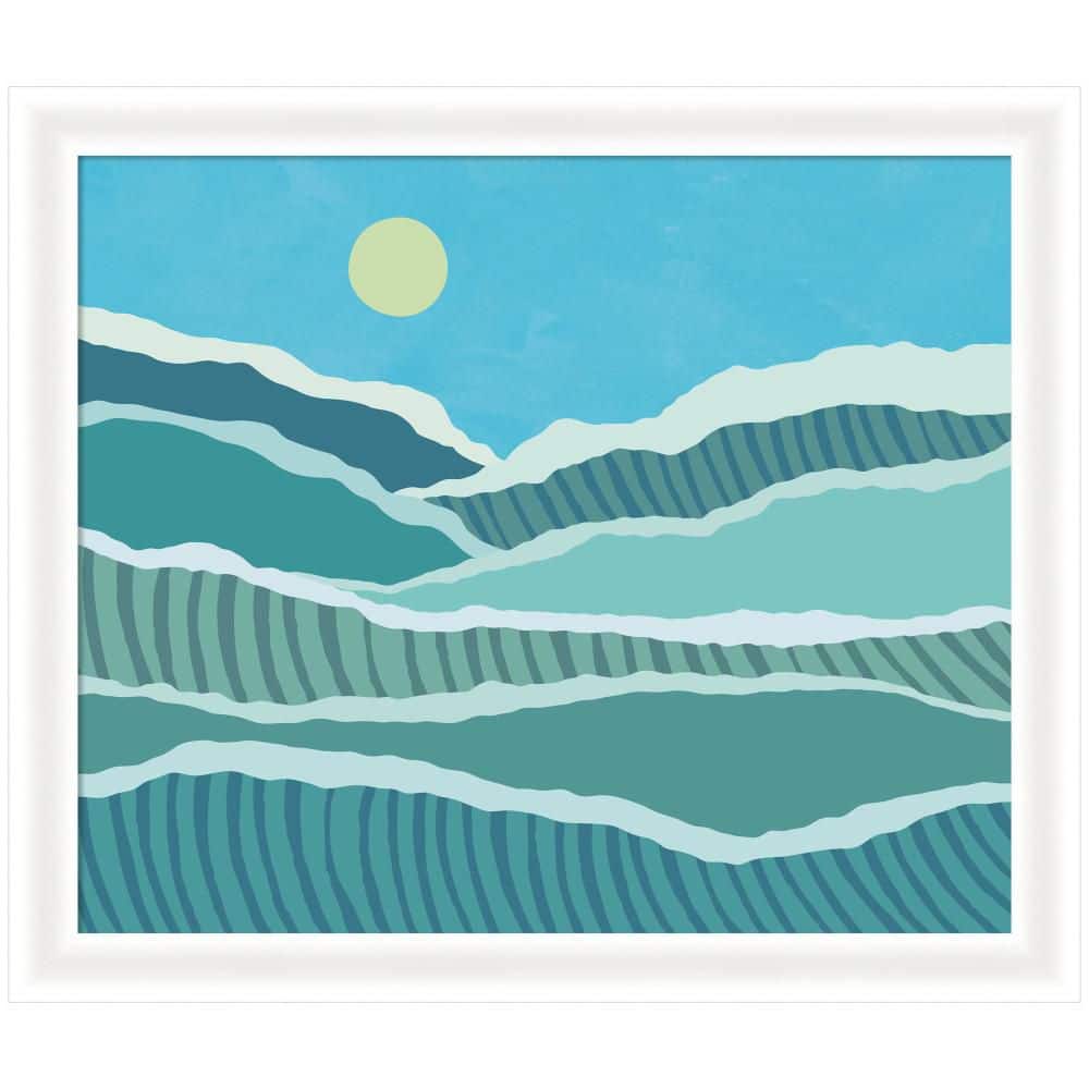 "Oliver ""Abstract Waves"" by Rachel Lee 3 Birdies Studio Abstract Framed Art Print 23 in. x 27 in." price history on PriceWatchPro