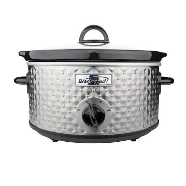 Brentwood Appliances 3.5 Qt. Stainless Steel Slow Cooker with