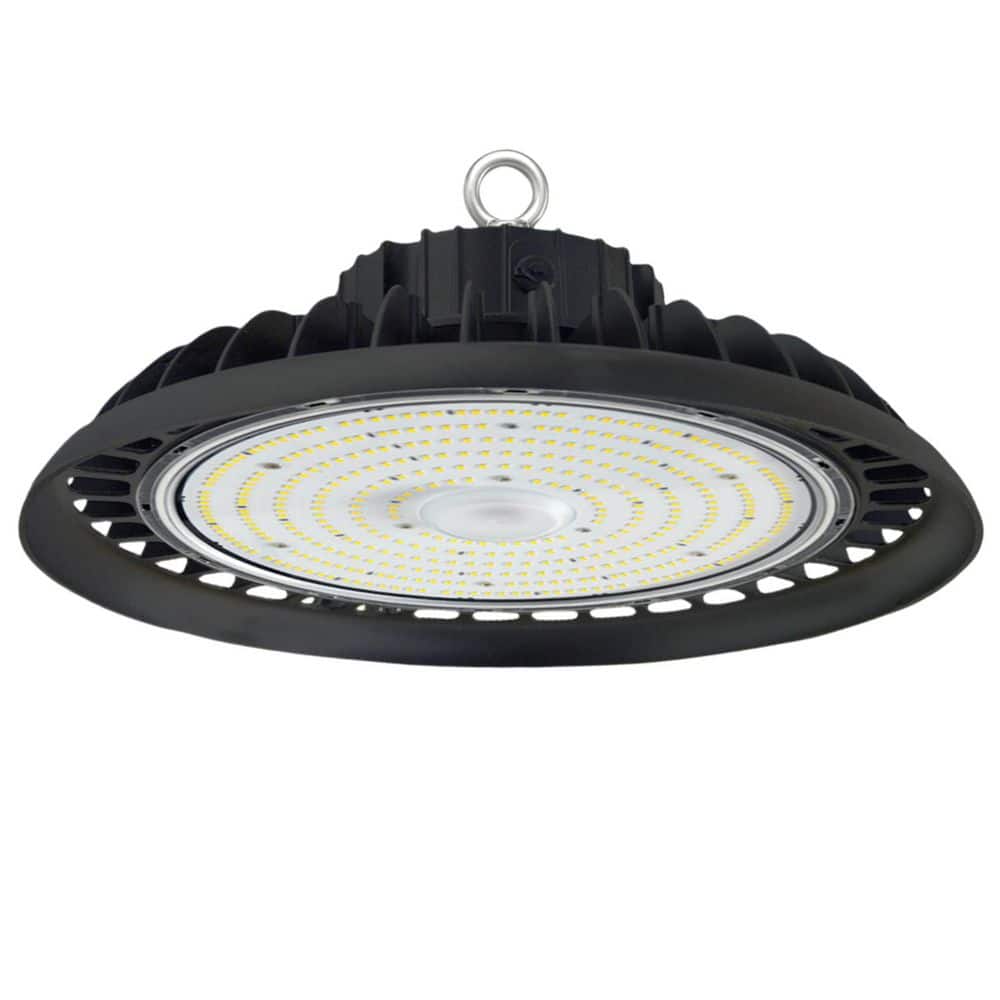 12 in. 800-Watt Equivalent Integrated LED 0-10V Dimmable Black UFO High Bay Light 5000K 32000Lm Area Lighting Fixture price history on PriceWatchPro