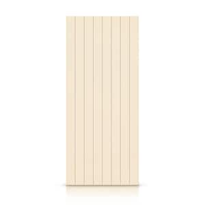 30 in. x 80 in. Hollow Core Beige Stained Composite MDF Interior Door Slab