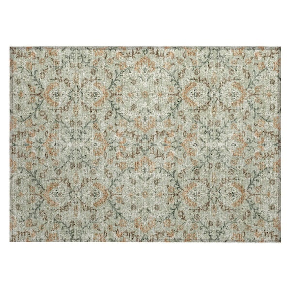Chantille Machine Washable Indoor/Outdoor Abstract ACN2634 Celery 2 ft. x 3 ft. Accent Rug
