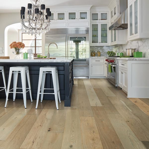 Surfside French Oak 9 16 in. T x 8.7 in. W Water Resistant Wire Brushed Engineered Hardwood Flooring 1357 sqft pallet