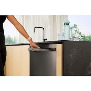 100 Series Premium 24 in. Black Stainless Steel Top Control Tall Tub Dishwasher with Hybrid Stainless Steel Tub, 46 dBA