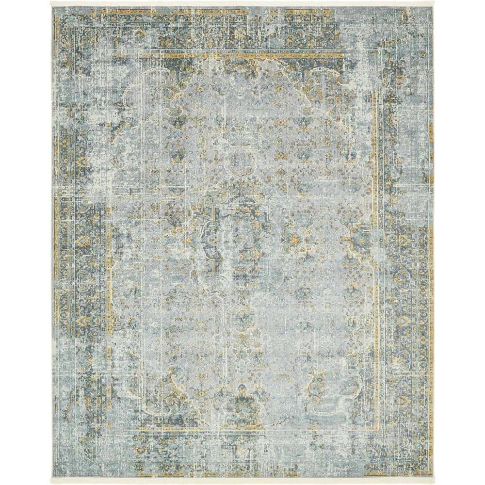 Baracoa Collection Area Rug - Fidel (8 ft.  x 10 ft. Rectangle Gray/Blue) price history on PriceWatchPro