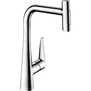 Talis Select S Single-Handle Pull-Down Sprayer Kitchen Faucet in Chrome