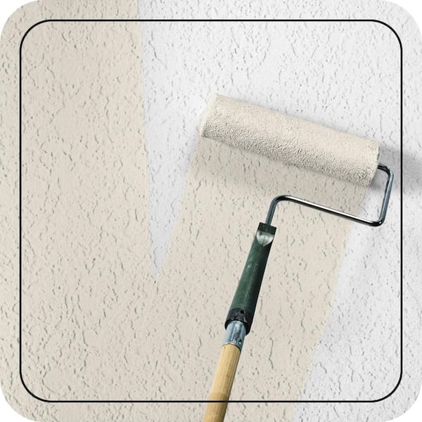 5 gal. #MS-32 Glacier White Satin Interior/Exterior Masonry, Stucco and Brick Paint