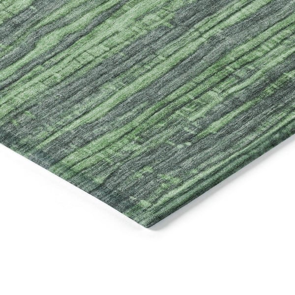 Chantille Machine Washable Indoor/Outdoor Abstract ACN1846 Green 9 ft. x 12 ft. Accent Rug