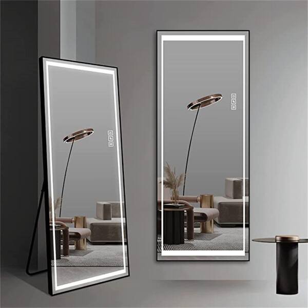 Cesicia 21 in. W x 64 in. H Rectangle Black Framed Full Length