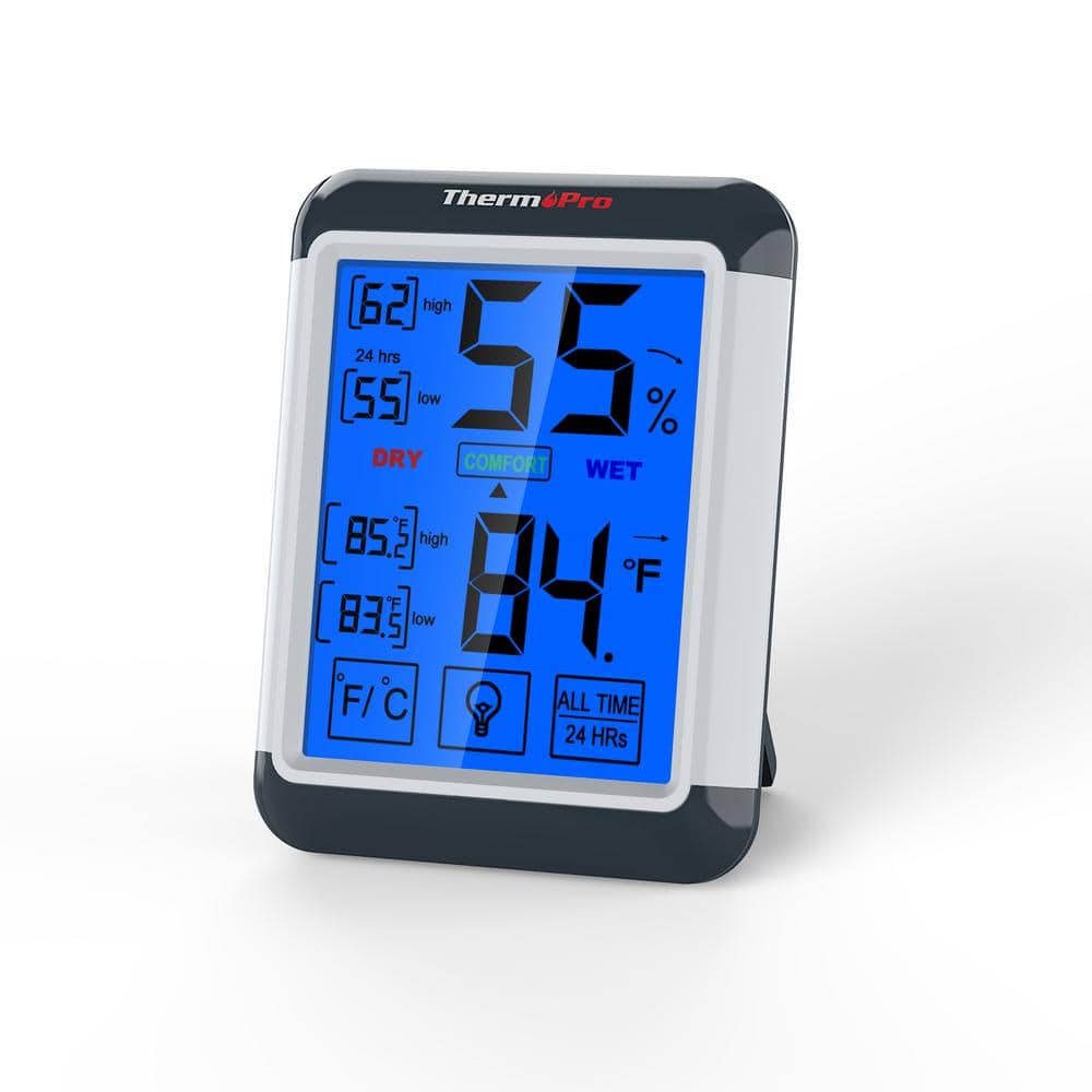 ThermoPro TP-60S Indoor Outdoor Temperature and Humidity Monitor for sale  online
