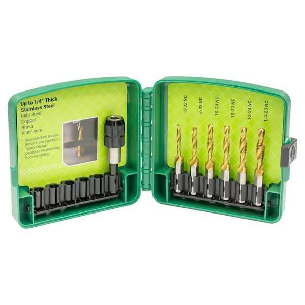 Greenlee 7-piece Drill/Tap Bit Standard Kit for Stainless Steel with Case