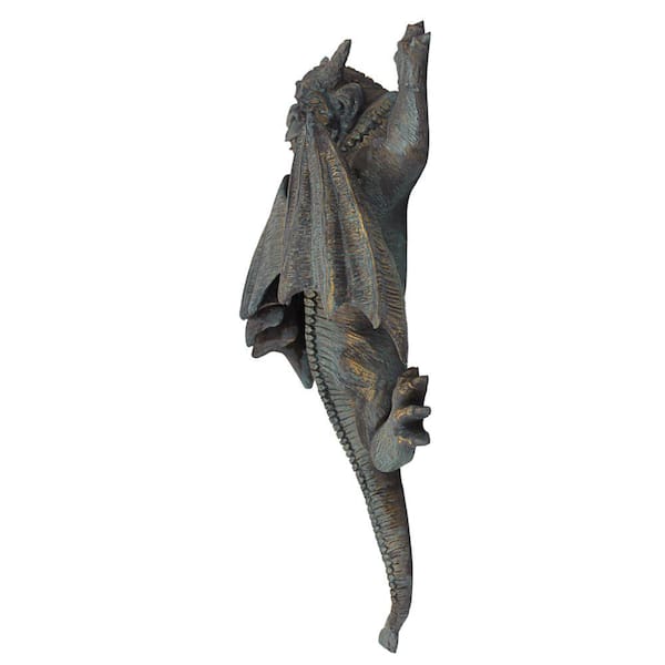 Design Toscano 13 in. x 7 in. Gargoyle on the Loose Wall Sculpture