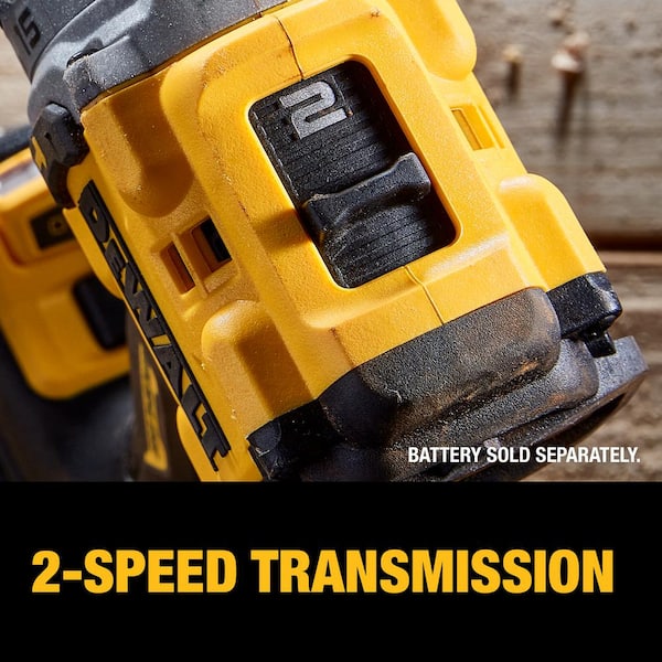 DEWALT 20V MAX Hammer Drill, 1/2, Cordless and Brushless, Compact With  2-Speed Setting, Bare Tool Only (DCD805B)