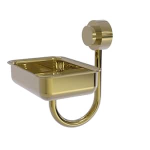 Venus Collection Wall Mounted Soap Dish in Unlacquered Brass