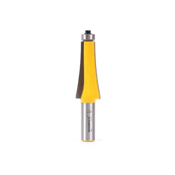 Yonico Guitar Fingerboard Radiusing 9-1/2 in. Radius 1/2 in. Shank Carbide Tipped Router Bit