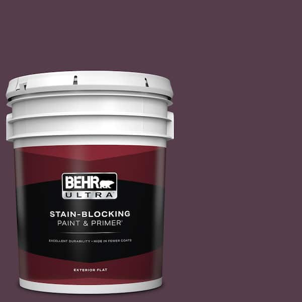 BEHR ULTRA 5 gal. #T15-4 Your Majesty Flat Exterior Paint & Primer