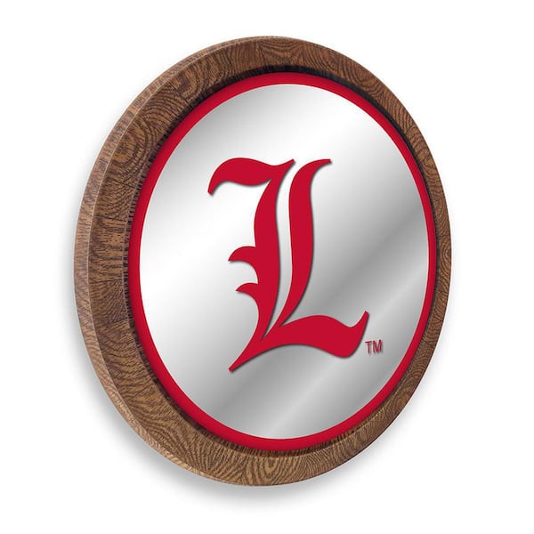 Louisville Cardinals L - Faux Barrel Top Mirrored Wall Sign