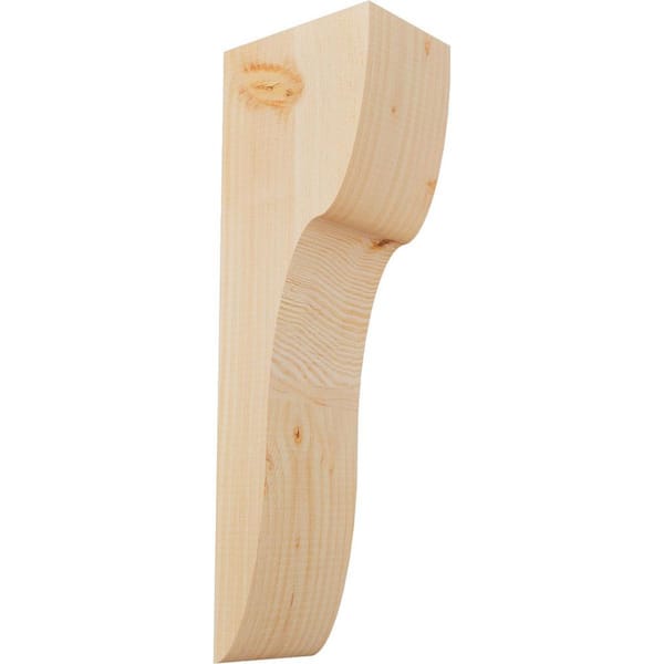 Ekena Millwork 5-1/2 in. x 8 in. x 24 in. Douglas Fir Carmel Smooth Corbel