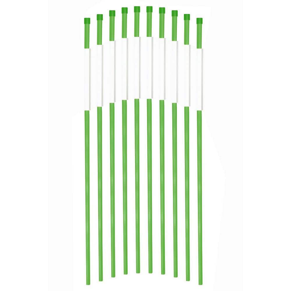 36 in. Reflective Driveway Markers Driveway Reflectors, Green (20-Pack)