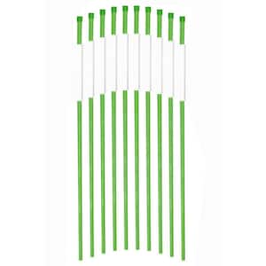 36 in. Reflective Driveway Markers Driveway Reflectors, Green (20-Pack)