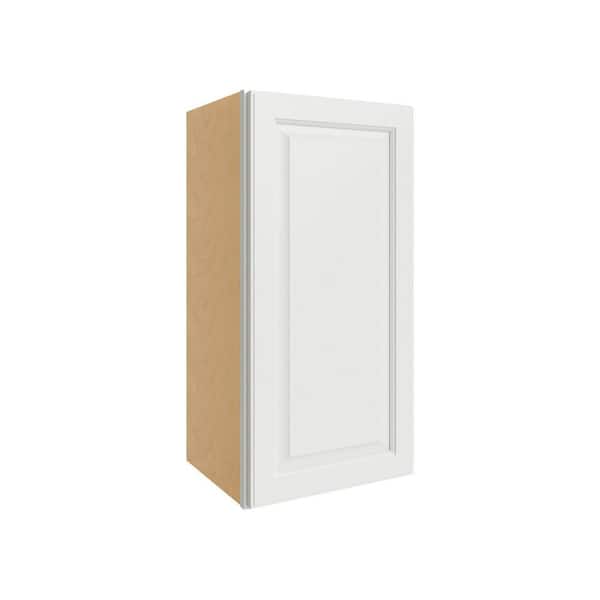 Unbranded Brighton Raised 15 in. W x 36 in. H x 12 in. D Plywood Assembled Wall Cabinet in Painted White