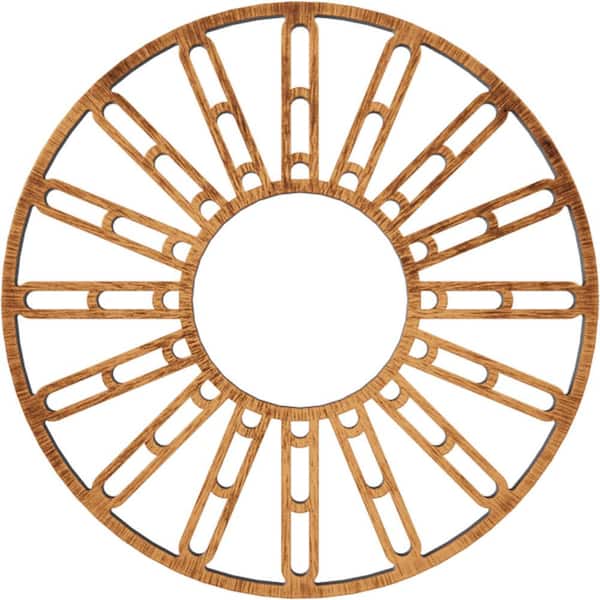 Ekena Millwork 18 in. O.D. x 4 in. I.D. x 1/2 in. P Hale Architectural Grade PVC Pierced Ceiling Medallion