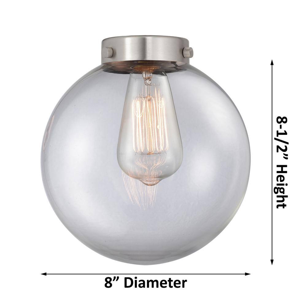 Polished Chrome Glass Globe Mini Pendant Light