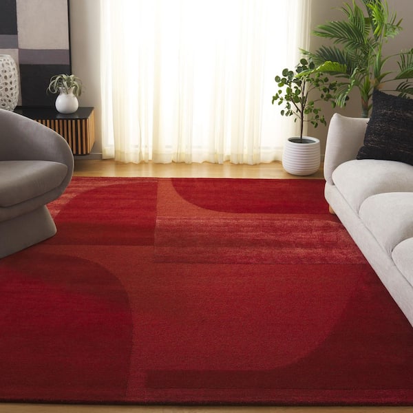 5th Avenue 8 ft. x 10 ft. Rust Geometric Area Rug