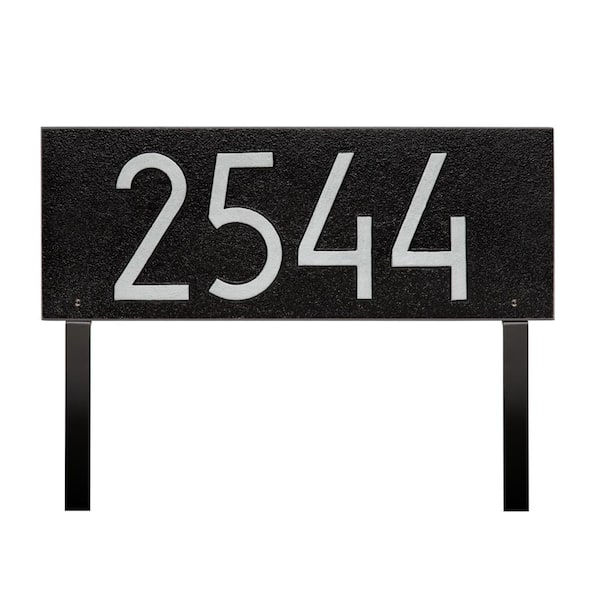 Mid-Century Modern Rectangle Plaque, Standard Lawn 1-line