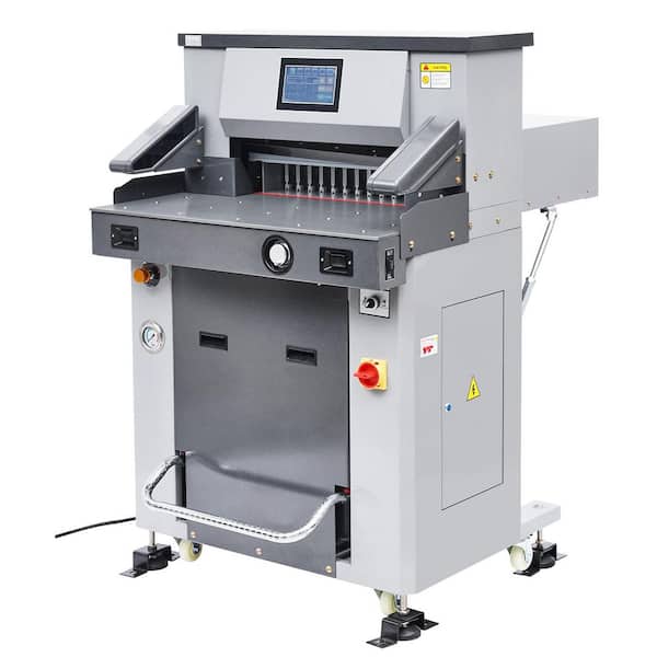 Electric Hydraulic Paper Cutter, 2500W Heavy Duty 3.15 in. Tile Cutter with Steel Blade and Portable Cuts Through