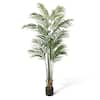 Fencer Wire 5 ft. Green Artificial Palm Tree, Faux Dypsis Lutescens Plant in Pot with Dried Moss HDFT-CHPM6001