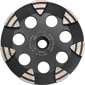 5 in. x 5/8-11 in. Threaded Arbor SP Diamond Cup Wheel for Angle Grinders