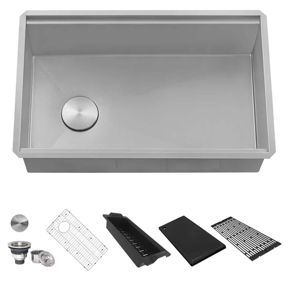 Ruvati 27-inch Stainless Steel Workstation Kitchen Sink