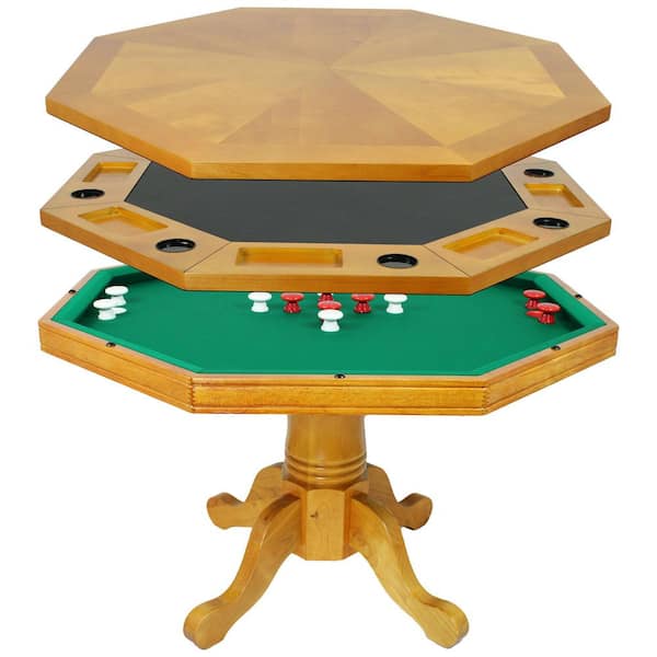 Hathaway Kingston Oak 3 in. -1 Poker Table