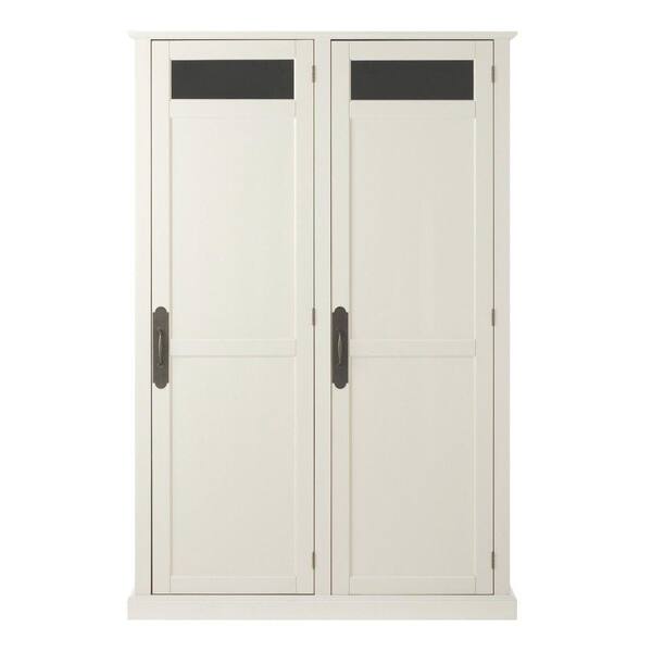 Unbranded Payton 47.5 in. W x 72.25 in. H x 18 in. D Double Door Storage Locker in Polar White