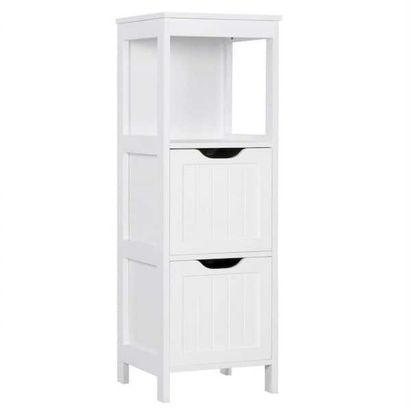 Baxton Studio Bauer 4-Drawer Bathroom Storage Cabinet in White