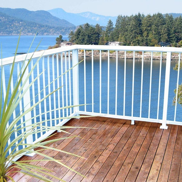 6 ft. White Aluminum Deck Railing Picket and Spacer Kit for 42 in. high system