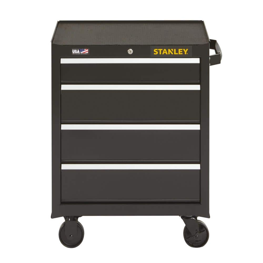 Stanley 26 in. 4-Drawer Rolling Tool Chest STST22744BK - The Home Depot